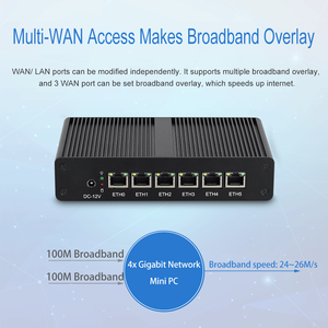 Home Office Enterprise Firewall PfSense Gateway Software Router 6LAN Intel I211AT NIC Gigabit Ethernet Netzwerks erver Mini PC - Product Image 5