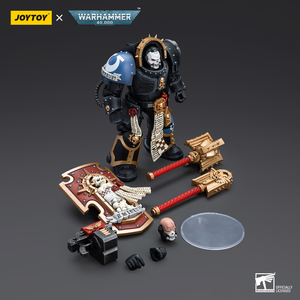 High Quality Joytoy Ultramarines Chaplain in Terminator Armour 1/18 Model Action Figures <strong>Warhammer</strong> 40K for Collection - Product Image 6