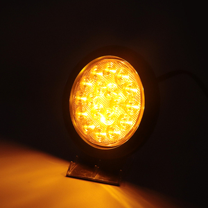 DEBA 18 adet LED 12V 24V 4 inç yuvarlak Amber renk otomobil dönüş sinyali arka işık kamyonlar için römorklar için LED kuyruk lambası - Product Image 4