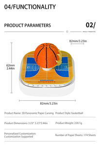 Nhà Máy OEM ODM <span class=keywords><strong>3D</strong></span> Memo Pad Lịch Bóng Rổ Phong Cách Sheets Ý Tưởng Sản Phẩm Mới Sáng Tạo Giấy Nghệ Thuật 2026 <span class=keywords><strong>3D</strong></span> Lịch - Product Image 4