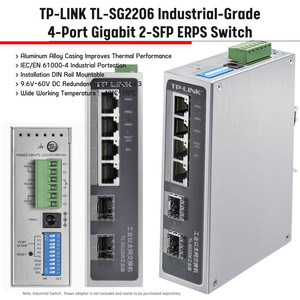 TP-Link Industrial-grade 100M Fast Ethernet 1000M Gigabit Router SWITCH 5-PORT 8-Port POE TL-SF SG SL 1005/08 2005/08 Series - Product Image 6