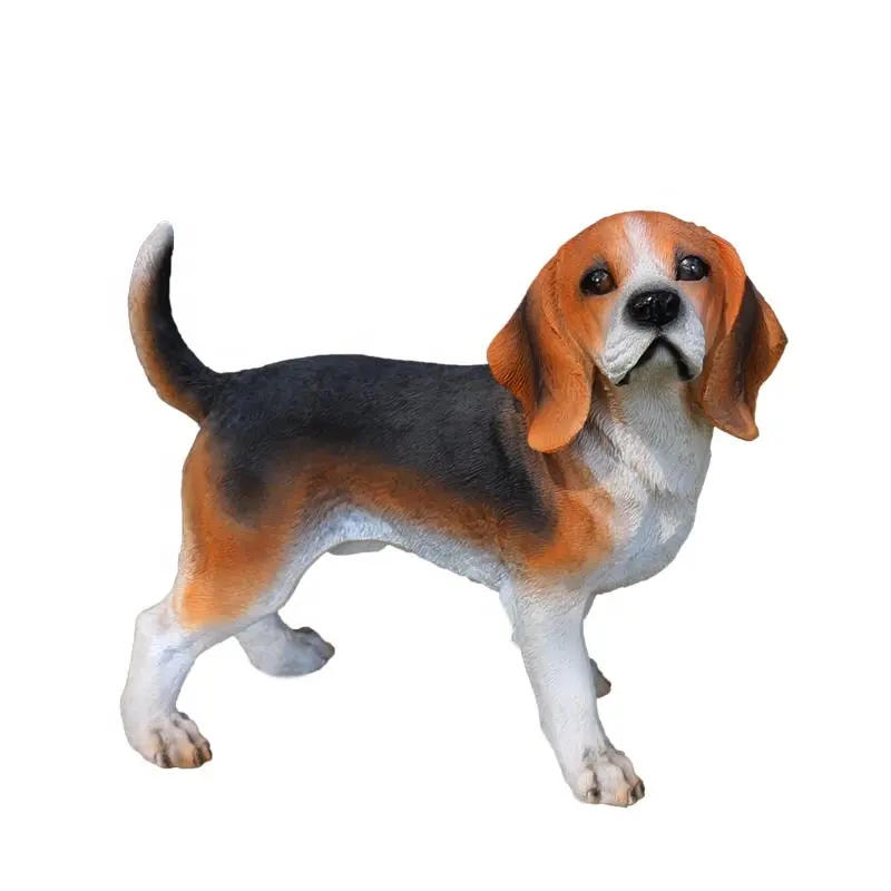 Aangepast Ontwerp Levensgrote Beagle Hond Sculptuur Home Decor Geweldig Beagle Standbeeld Ornament Vakantie Hond Kerstversiering Te Koop