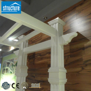 Pérgola de jardín de PVC para exteriores moderna con techo de persiana impermeable madera tratada a presión tipo natural pabellón <span class=keywords><strong>Gazebo</strong></span> y pérgola - Product Image 5