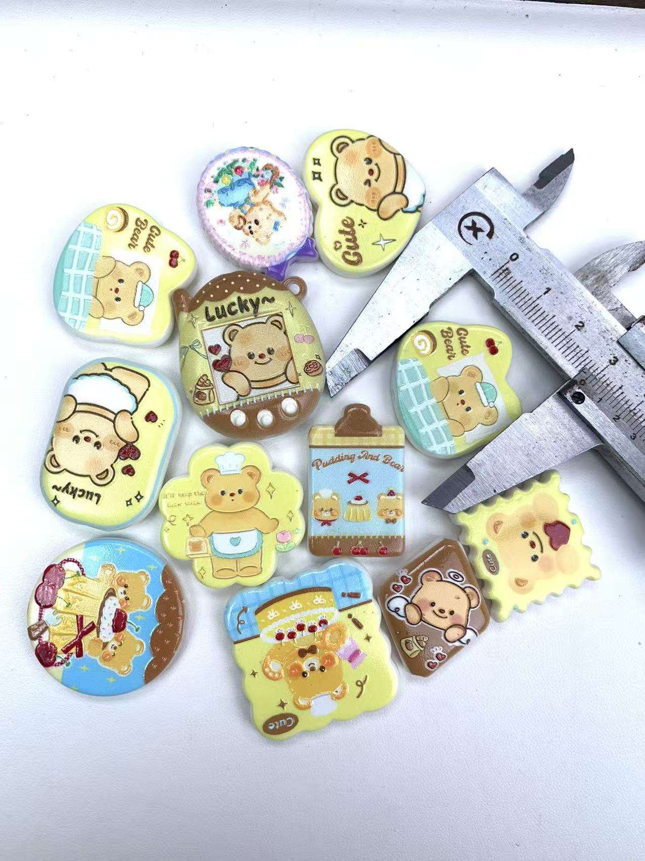 Série d'ours crème