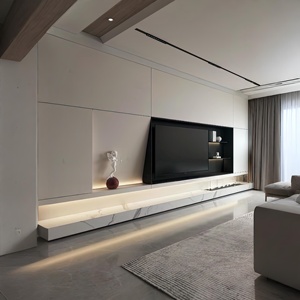 TV mobile moderno con sfondo personalizzato tutta la casa a parete intera All-<span class=keywords><strong>in</strong></span>-One per soggiorno libreria libreria da tavolo - Product Image 1