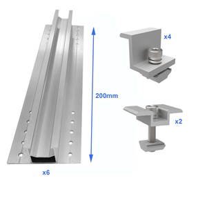 Mini rieles solares de techo trapezoidal para paneles solares - Product Image 1