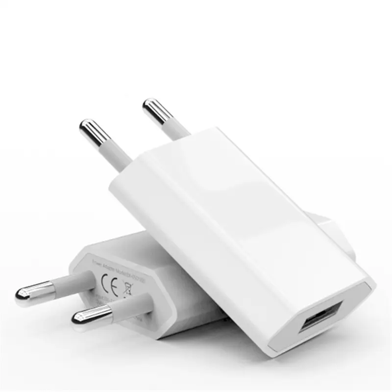 Adaptor Pengisian Daya Produksi Pabrik untuk Apple 5W Colokan EU Adaptor Daya USB untuk iPhone