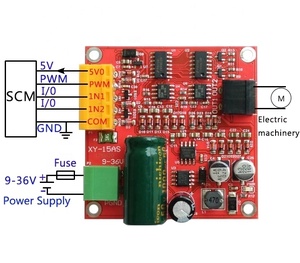 Hochleistungs-PWM-DC-Motorantriebsplatinen-Modul Industrie PWM-Drehzahl regelungs regler modul XY-15AS 12V 24V 36V 15A