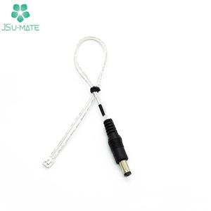 Düz DC 5.5X2.1mm 2p Terminal bağlantı kablosu 2x0.5mm2 teller DC 5.5X2.1mm 5.5X2.5mm varil kablosu - Product Image 2