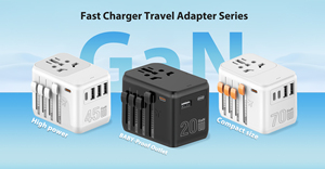 LEISHEN PD 20W güç adaptörü dünya çapında çift 2USBA ve 3USBC avustralya avrupa İngiltere ab çoklu fiş ile evrensel seyahat adaptörü - Product Image 3