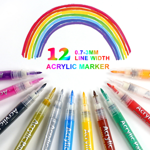 Art <strong>Marker</strong> Colors <strong>Markers</strong> Set <strong>Permanent</strong> Art <strong>Markers</strong> Fine Bullet and <strong>Chisel</strong> Point <strong>Tips</strong> - Product Image 2