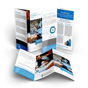 Custom Glossy Paper <strong>Flyers</strong> Print Advertising Printing Service Pamphlet - Product Image 2