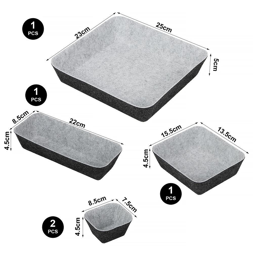 felt desk drawer organizer