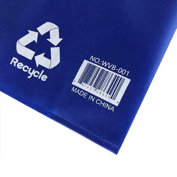 Atacado personalizado logotipo impresso não tecido especialidade reciclar sacolas de compras reutilizáveis fabricação