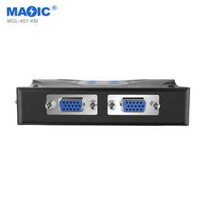 Novelty 1080P HD KVM <strong>VGA</strong> Switch 4 <strong>Input</strong> 1 <strong>Output</strong> USB2.0 Video Switcher Converter for Monitors Keyboard Mouse