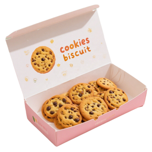 Lớn brookie Cookies hộp giấy bao bì các tông màu hồng duy nhất nhỏ sang trọng giáng sinh tùy chỉnh Cookie hộp - Product Image 1