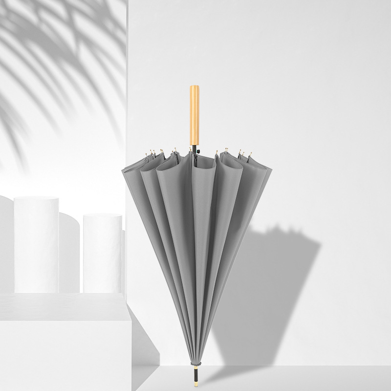 Gray (straight wooden handle)