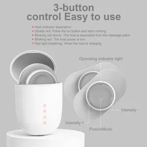 <span class=keywords><strong>Unit</strong></span>é <span class=keywords><strong>TENS</strong></span> sans fil à usage domestique Stimulateur musculaire pour le soulagement de la douleur Coussinets de soulagement de la douleur portables et rechargeables Autocollants de massage Ems - Product Image 6