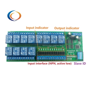 12CH DC12V 24V NPN <strong>Digital</strong> <strong>Input</strong> Output UART <strong>RS485</strong> Relay <strong>Module</strong> Modbus RTU DIN35 C45 Rail Box Board For Machine Control PLC PTZ - Product Image 6