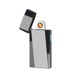 Bán buôn Nhà cung cấp Cảm ứng sáng tạo nhạy cảm hồ quang đôi có thể sạc lại điện USB nhẹ hơn cho thuốc lá sử dụng kim loại cho quà tặng - Product Image 2