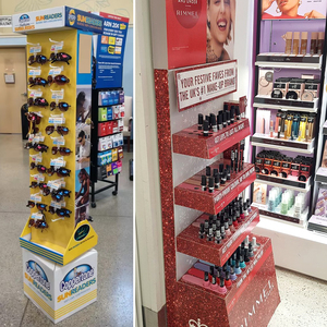 Tùy chỉnh hai mặt móc hiển thị Kệ bán lẻ điện cánh giấy hiển thị Kệ treo Pegboard sóng hiển thị các tông đứng - Product Image 6