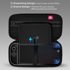 New for Nintendo for Switch 2 Storage <strong>Case</strong> 2-Piece EVA Wireless <strong>Shell</strong> Protective Console Bag with Box Packaging for Gaming - Product Image 3