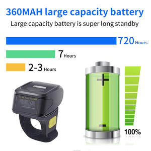 Portable Wearable Finger Ring 2d <strong>Qr</strong> Bar <strong>Code</strong> Wireless 2.4G USB Bluetooth Barcode Scanner for Warehouse Retail Store - Product Image 2