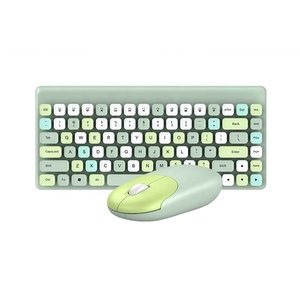 Juego de teclado y ratón para juegos Punk, teclado y ratón inalámbricos, ordenador Retro Guangdong 2,4G, escritorio OEM RF ABS plástico 78 teclas - Product Image 2