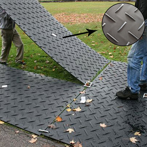 HDPE birbirine geçici yol paspasları inşaat zemin matı - Product Image 1