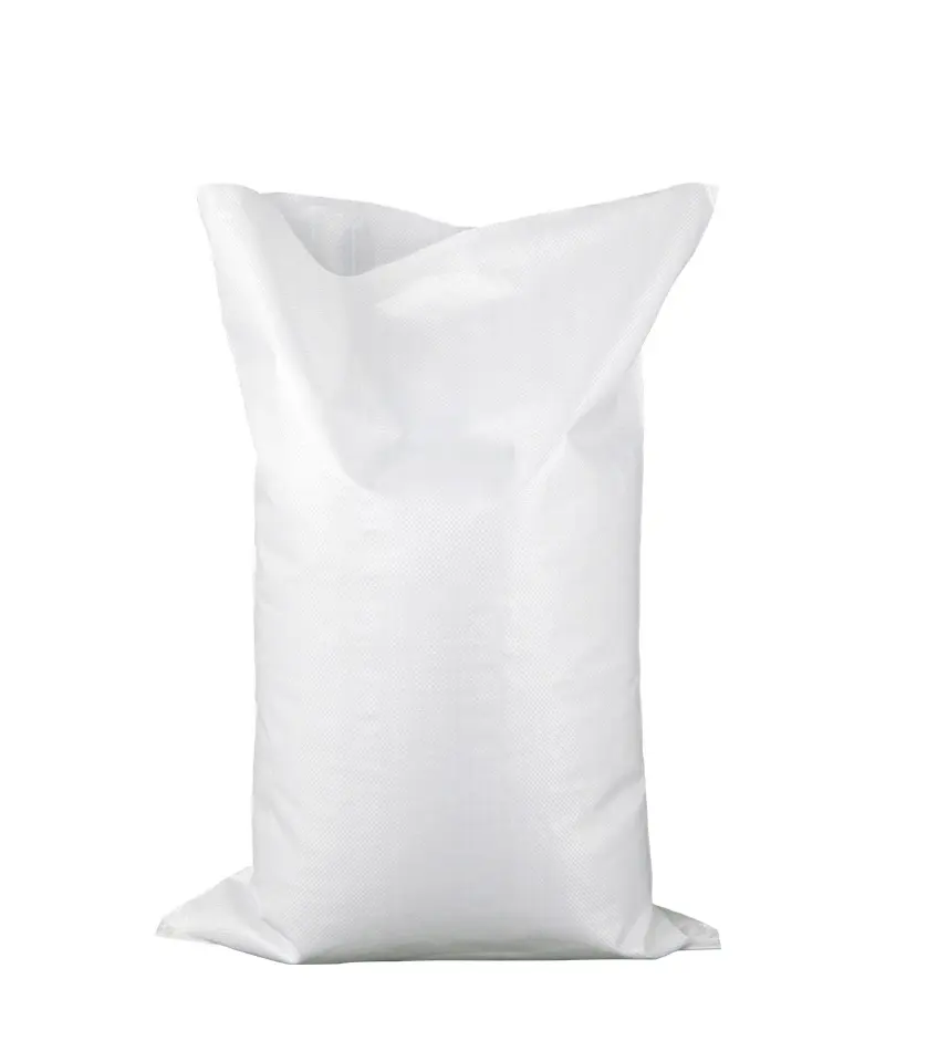 Hessieng 2021 — sac personnalisé en pp, sachets de ciment, 25kg de grain, 45kg, sachet tissé au charbon, blanc
