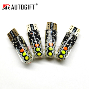 OEM T10 W5W RGBLEDストロボフラッシュシリコンゲルライト194168 COB8チップLED点滅電球クリアランスライト12Vカラフル - Product Image 2