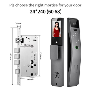 Tuya Smart Home Security 3D-Gesichtserkennung Zugangs kontrolle Digitales Türschloss WiFi Hotel Lock Zone Digitales Türkamera-Paket - Product Image 5