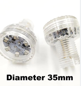 360 gradi Auto RGB punto luce a LED 24V E14 lampadina Turbo Funfair 35mm RGB luce Cabochon - Product Image 2