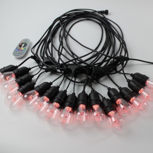 Control remoto colorido cambiable festón luces decoración de Navidad RGB cadena de luces - Product Image 4