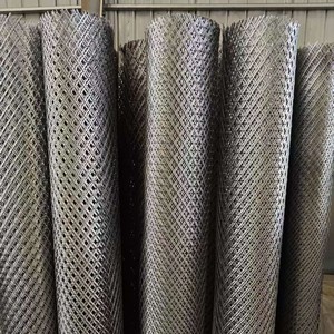 Yüksek kaliteli endüstriyel genişletilmiş Metal genişletilmiş ağ koruyucu Net dokuma gümüş düz örgü örgü için kullanılan çit ağı - Product Image 5