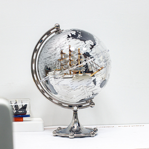 Wellfun Tự Quay Ánh Sáng Trang Trí Nội Thất Bản Đồ Trái Đất Hình Ảnh Ánh Sáng Pin Tối Giản Thế Giới Mới Lạ Quà Tặng Globe Trái Đất Globe Trang Trí Nội Thất Toàn Cầu - Product Image 3