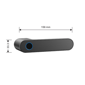 Acil pil gücü 5V tipi C otomatik Biom dijital anahtarsız giriş Wi-Fi Tuya akıllı kapı kilitleri için ahşap kapı - Product Image 2
