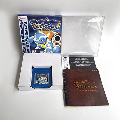 Blue cartridge manual box