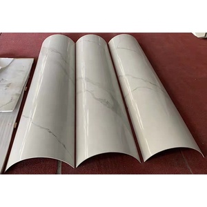 Piastrelle in marmo artificiale ad arco termoformante di grandi dimensioni per il design del rivestimento della colonna a colonna cava - Product Image 3