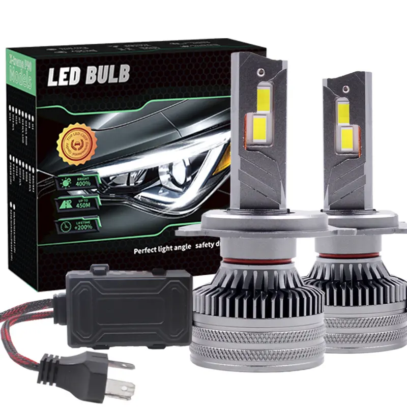 X8 trois cuivre 200W voiture phares LED H7 H11 9005 9006 9012 H13 9004 9007 H4 4575 CSP voiture antibrouillard Auto LED phares