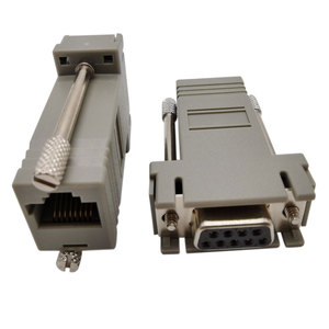 DB9 RS232กับเครื่องขยาย RJ45 DB9พอร์ตซีเรียล9ขาตัวเมียและตัวผู้ไปยัง RJ45 CAT5 CAT6สายอะแดปเตอร์อีเธอร์เน็ตแลน - Product Image 1