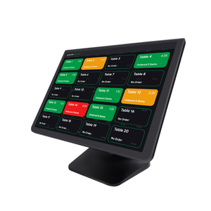 Exceptional Service 15-inch Black Foldable POS with Dual Touch Screen Functionality fold stand