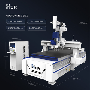 Hausser hochwertige 4*9 Holz fräser 9kW ATC-Spindel LNC-Steuerung 3-Achsen-ATC-Holzfräser mit automatischem Be-und Entlade system - Product Image 1