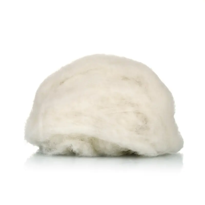 Diskon Dehaired Natural White Light Washed Combed Raw Wool Sheep Wool