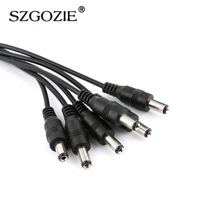 5521 DC 6 cách cáp điện nữ để nam cắm 2.1*5.5 mét DC Power Splitter <span class=keywords><strong>Adapter</strong></span> Cáp - Product Image 2