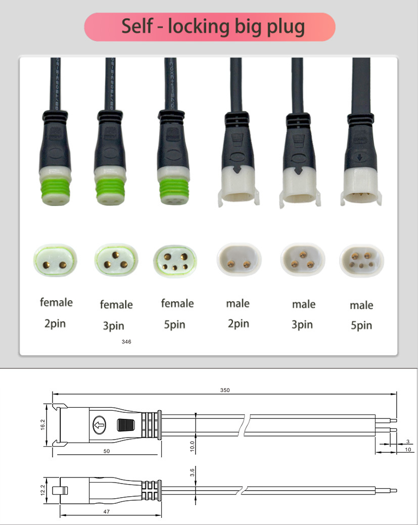 IP67 waterproof connector