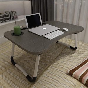 Bandeja de cama portátil para ordenador portátil, soporte de mesa para Notebook, soporte de lectura, mesa de ordenador con patas plegables - Product Image 1