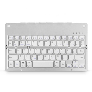 Schlanke Mini tragbare faltbare kabellose Bluetooth-Tastatur mit Telefon-Tablet-Halter Universelle Android-Smartphone-Laptop-Tastaturen - Product Image 3