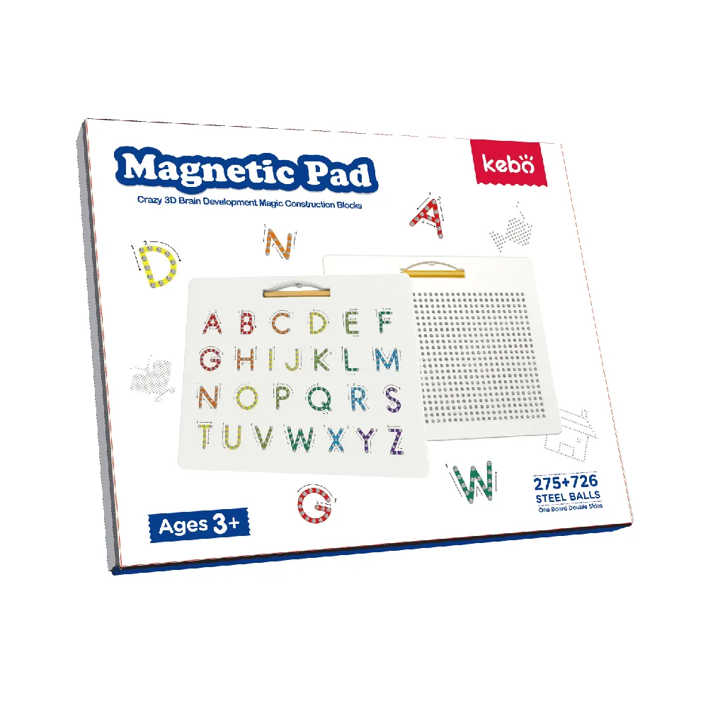 Juguetes para niños, alfabeto de la parte superior A la Z, letras mayúsculas, bolas magnéticas, tablero de dibujo, almohadilla magnética con bolígrafo, 2022