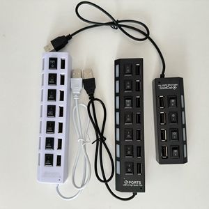 USB 2,0 концентратор 2,0 Multi USB сплиттер концентратор использовать адаптер питания 4/7 порт несколько расширитель 2,0 USB концентратор с переключателем для ПК